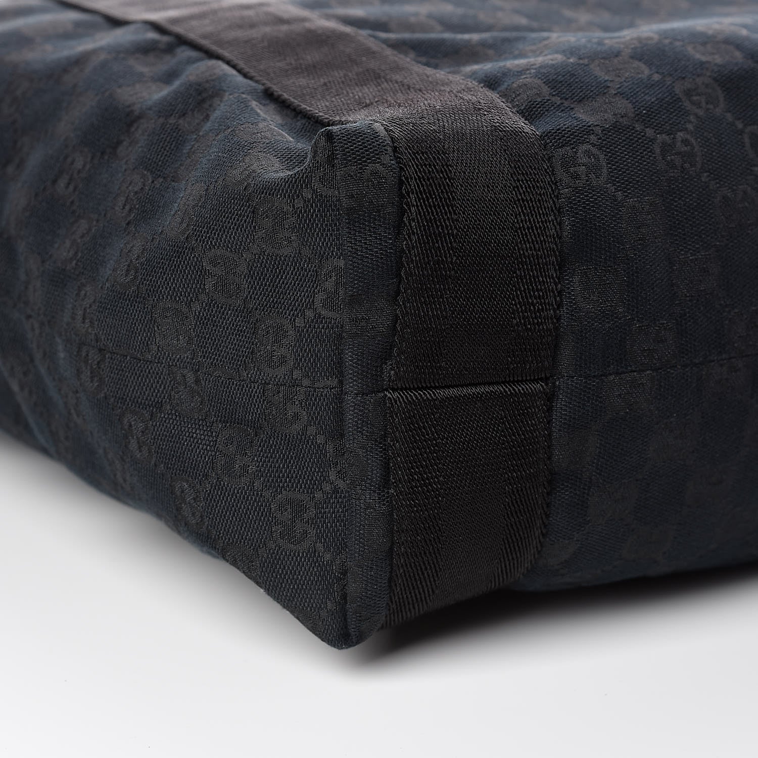 Gucci GG Monogram Medium Web Handle Vertical Tote Black 5 of 9