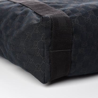 Gucci GG Monogram Medium Web Handle Vertical Tote Black 5 of 9