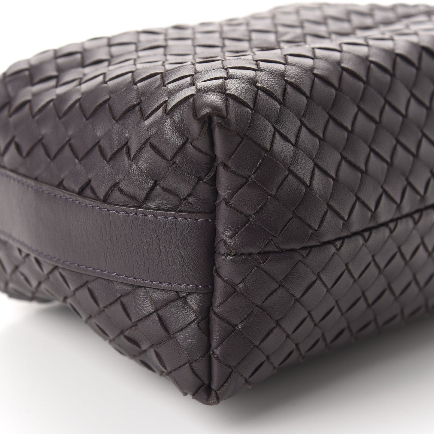 Nappa Intrecciato Large Cosmetic Case Ebano