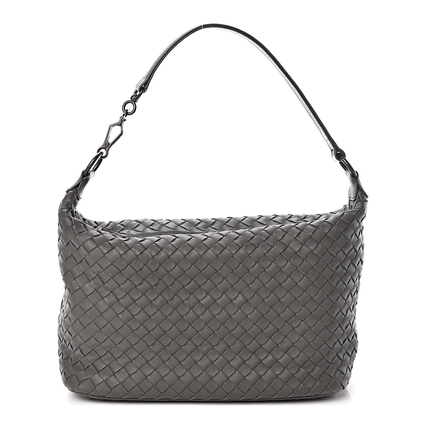 Nappa Intrecciato Small Shoulder Bag New Light Grey