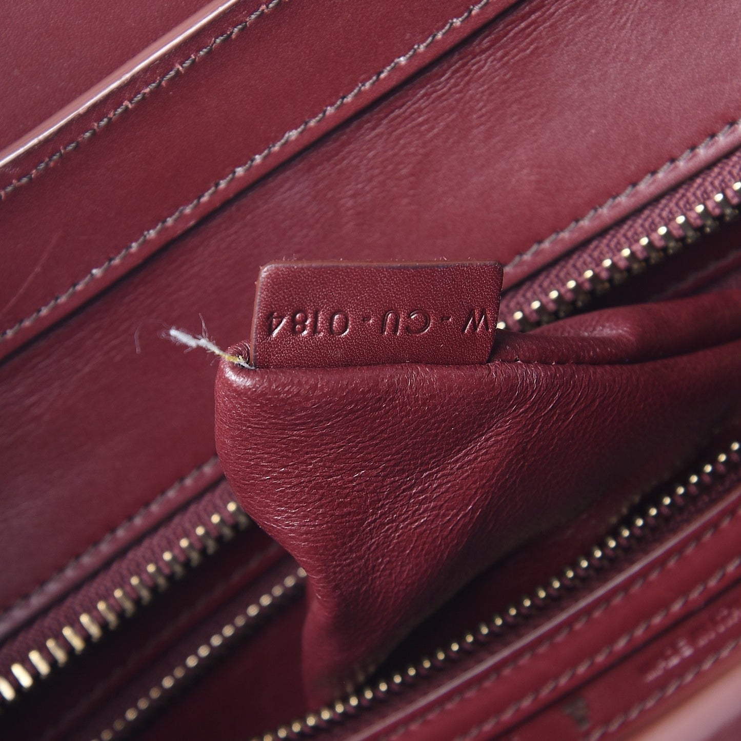 Bullhide Calfskin Micro Bi-Color Luggage Vermillion