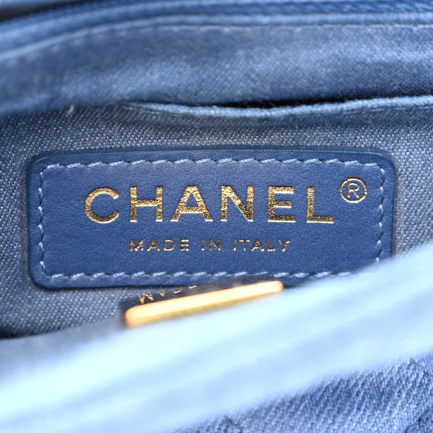 Chanel Denim Quilted Mini Pearl Crush Flap Blue 6 of 10