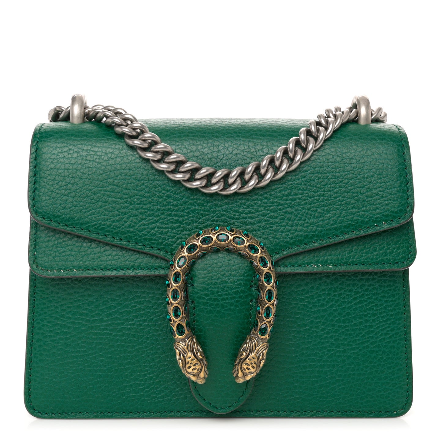 Calfskin Mini Dionysus Shoulder Bag Emerald