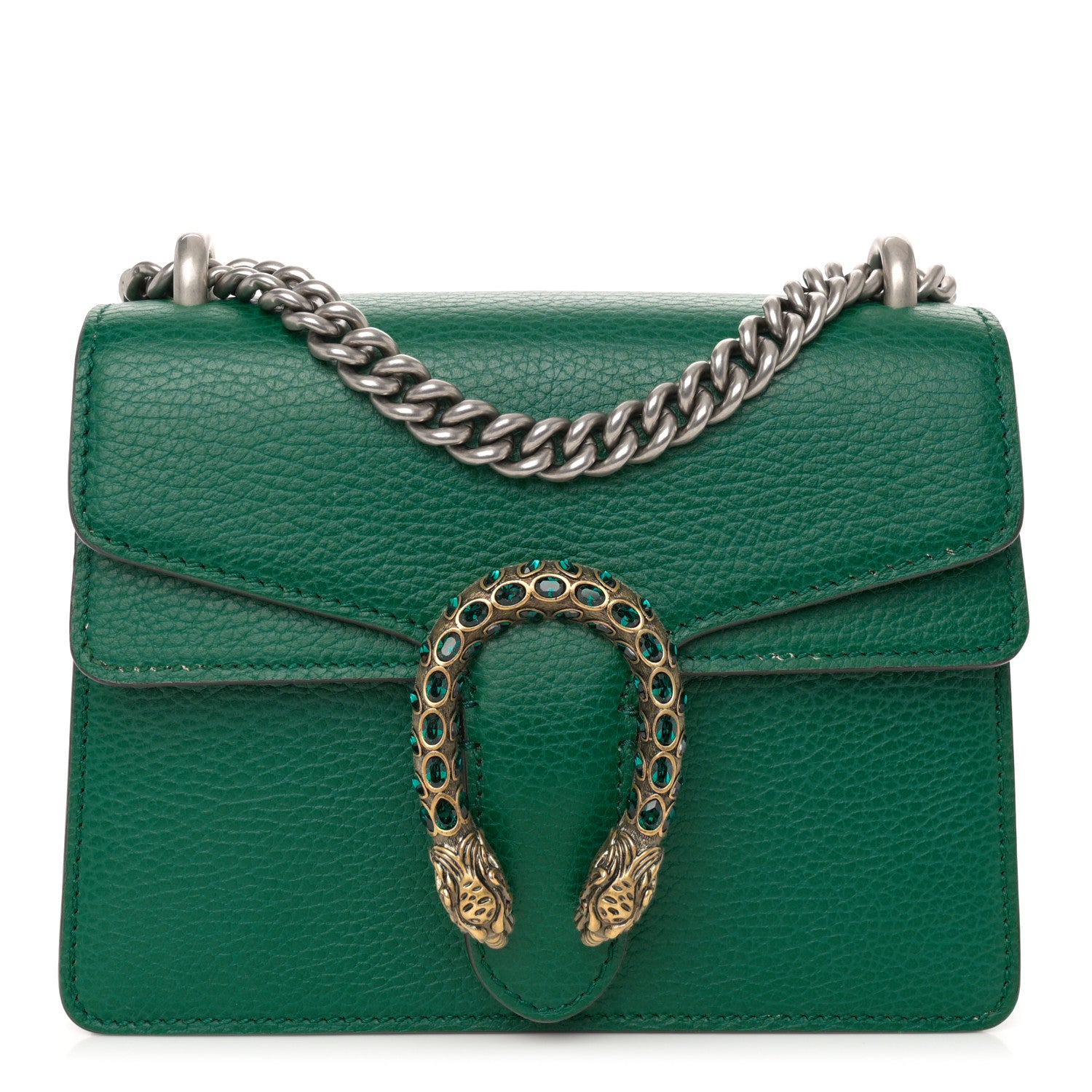 Gucci Calfskin Mini Dionysus Shoulder Bag Emerald 1 of 12