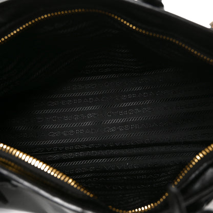 Prada Soft Lux Calfskin Triangle Medium Bonnie Shoulder Bag Black 4 of 8