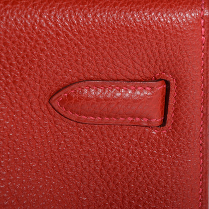 Hermes Togo Kelly Sellier 35 Rouge Garance 5 of 25