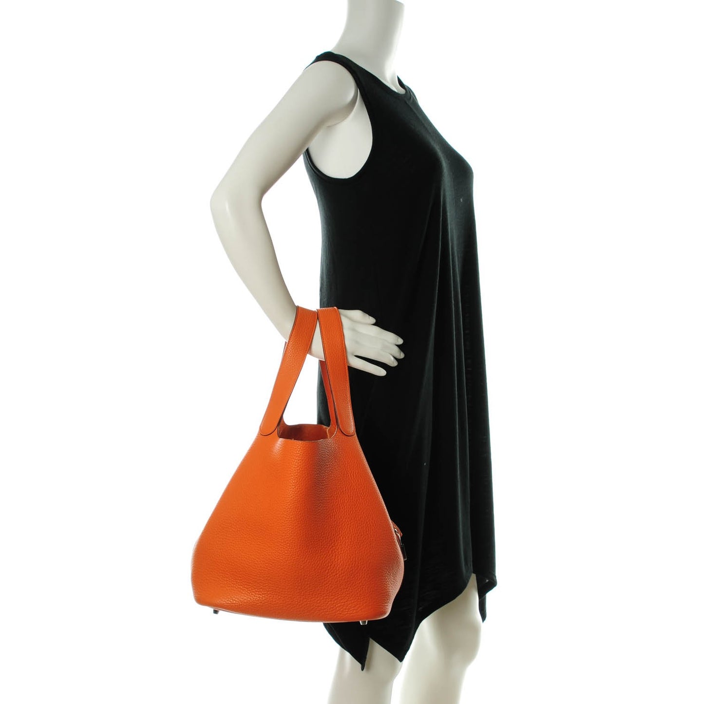 Taurillon Clemence Picotin Lock 26 GM Orange