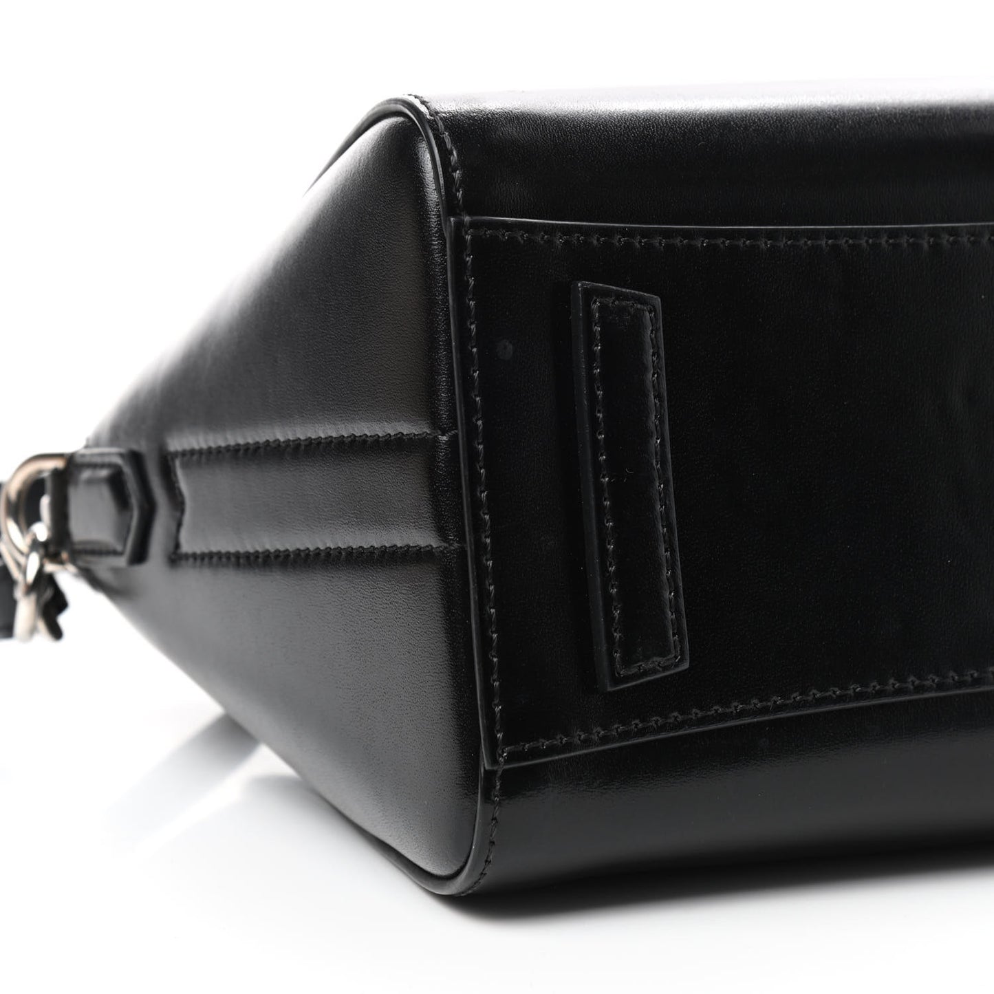 Shiny Lord Calfskin Mini Antigona Black