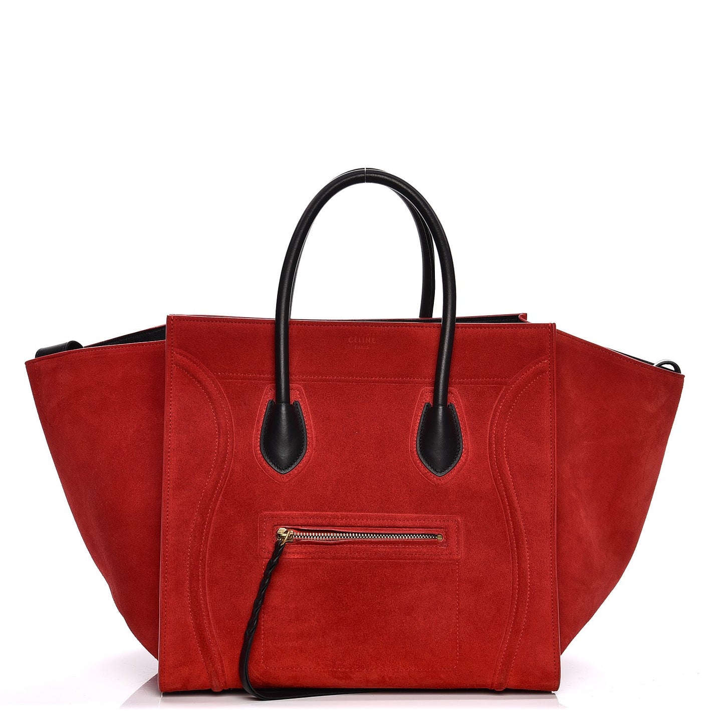Suede Medium Phantom Luggage Vermillion