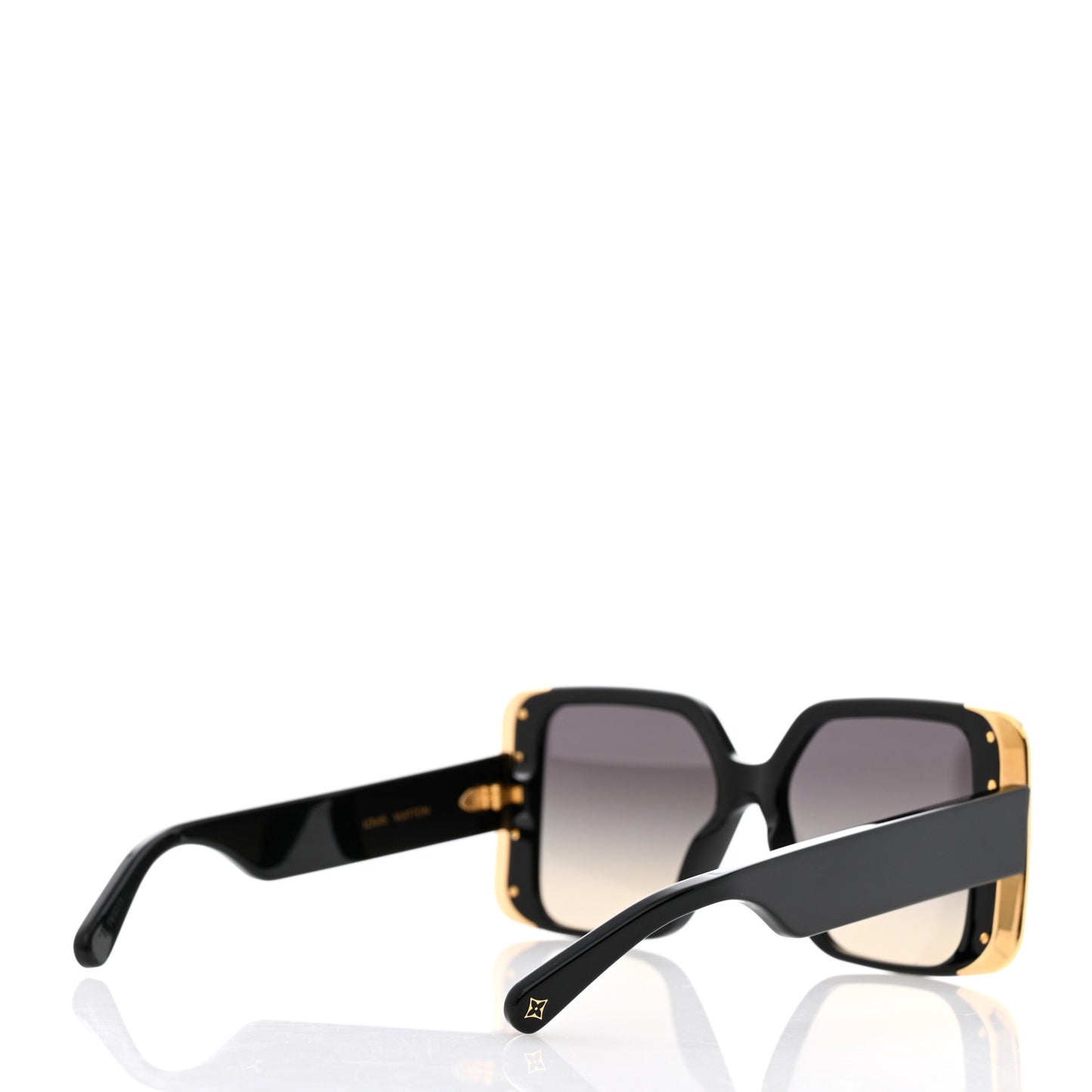 Acetate LV Moon Square Sunglasses Z1664E Black