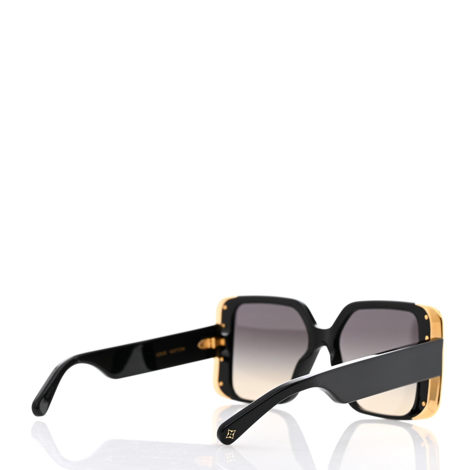 Louis Vuitton Acetate LV Moon Square Sunglasses Z1664E Black 4 of 9
