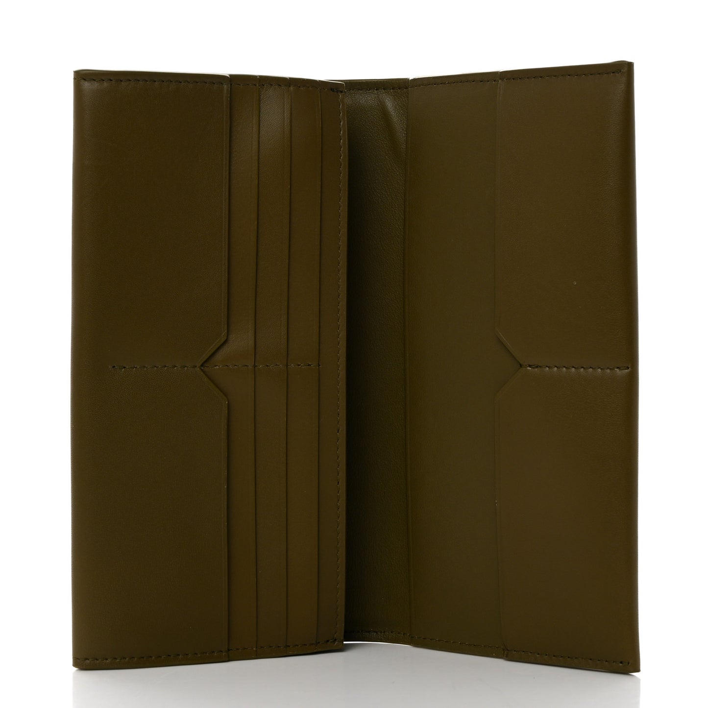 Nappa Logo Embossed Continental Wallet Mud