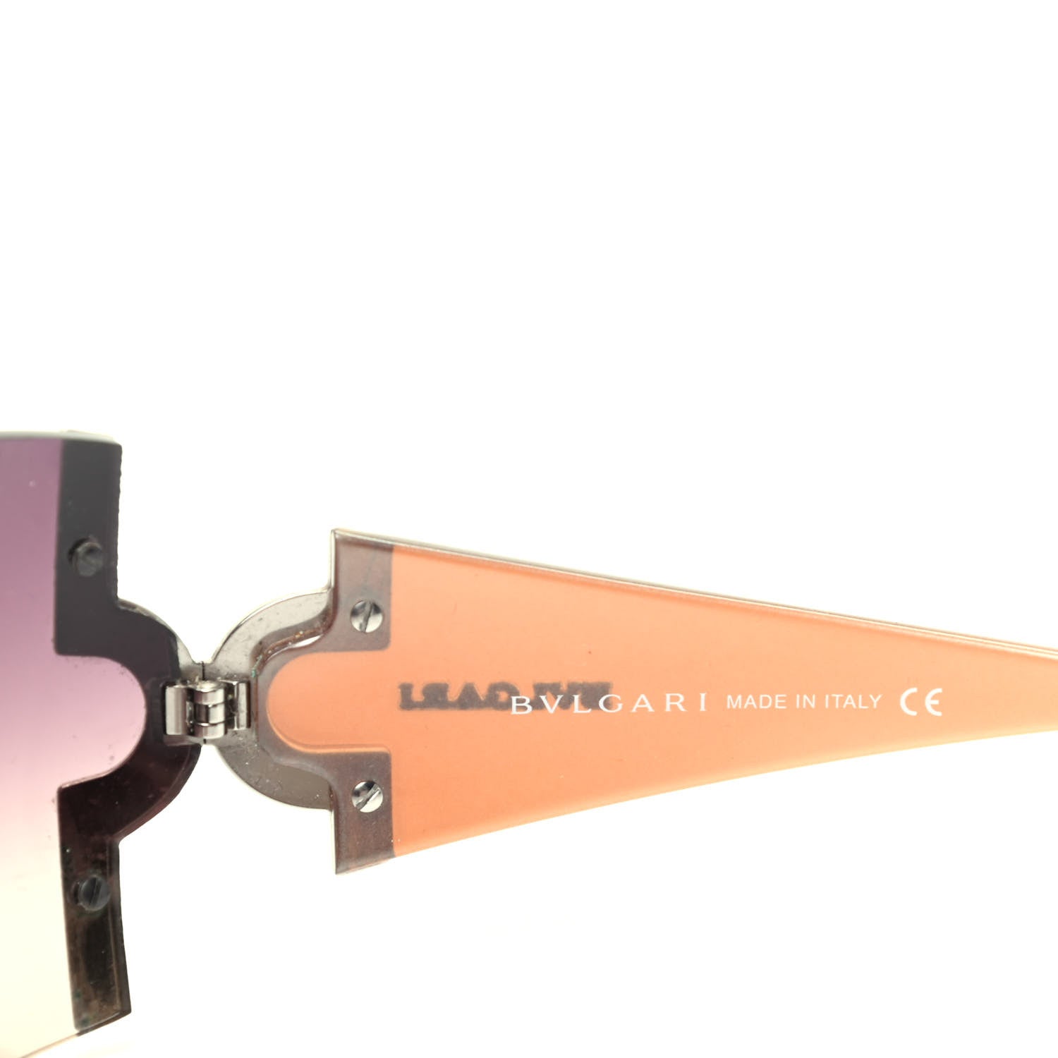 Bulgari Crystal 651-B Sunglasses Tan Purple 5 of 6