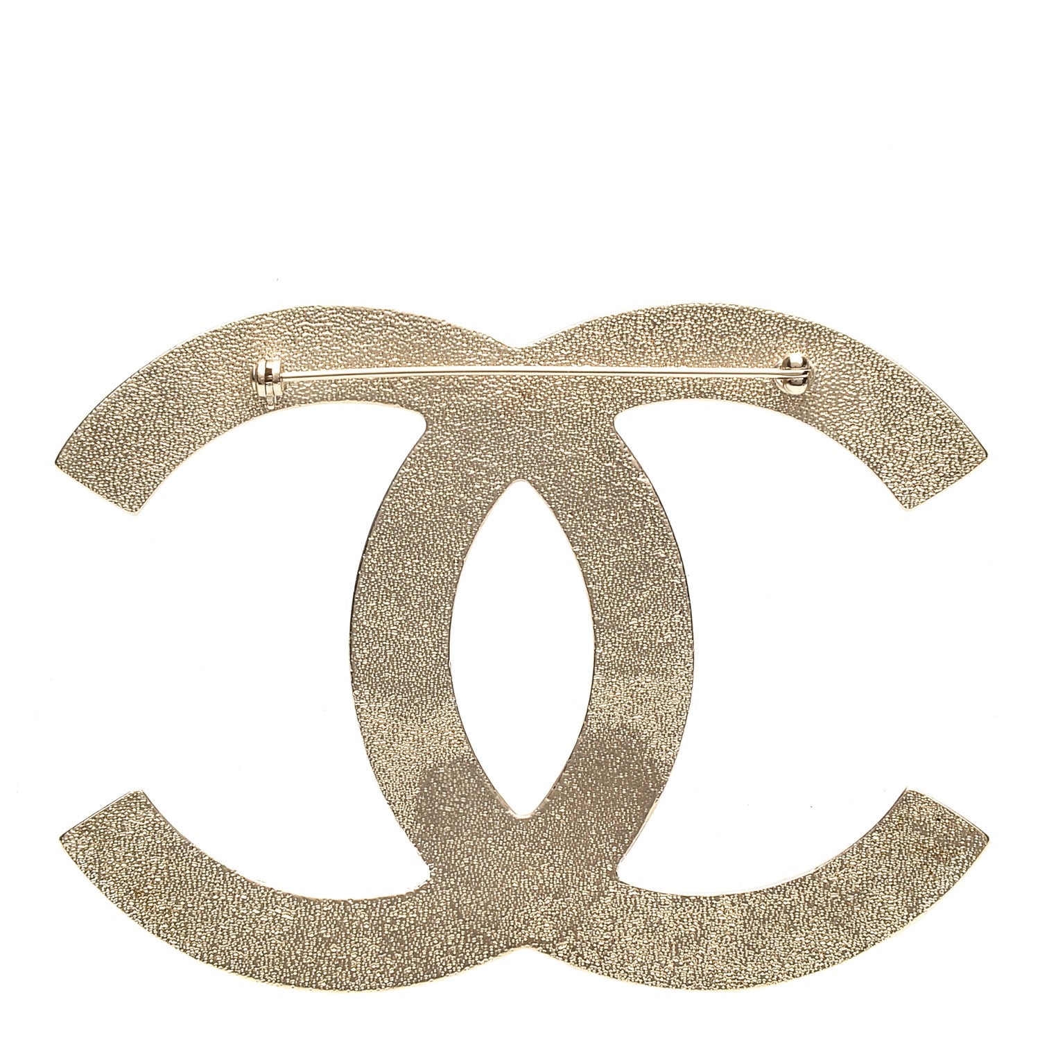 Chanel CC Large Brooch Gold 3 of 3