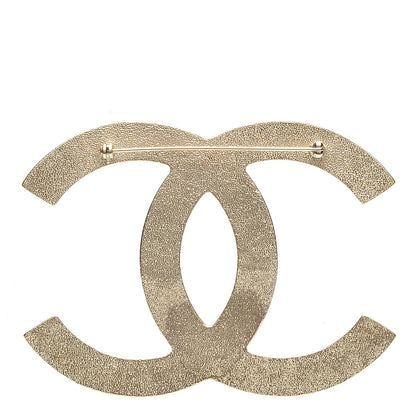 Chanel CC Large Brooch Gold 3 of 3