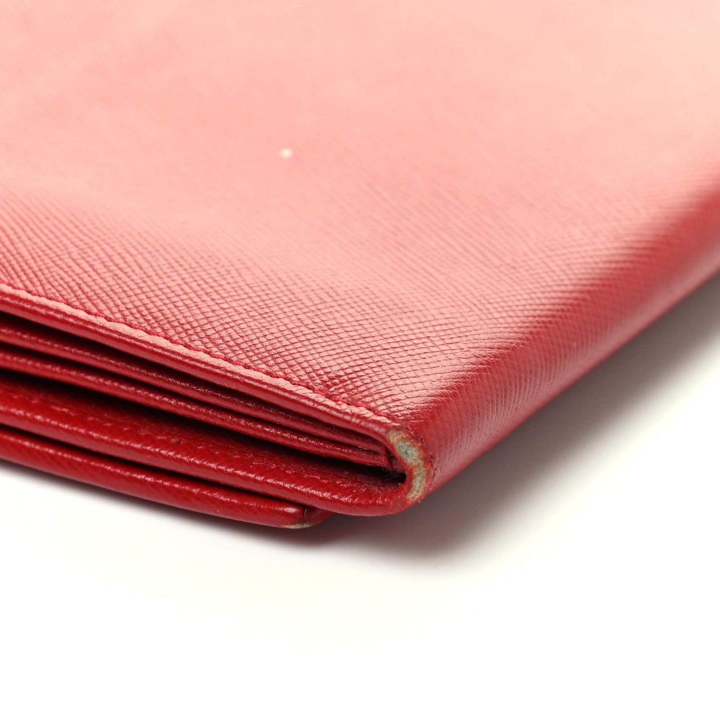 Saffiano Continental Flap Wallet Fuoco