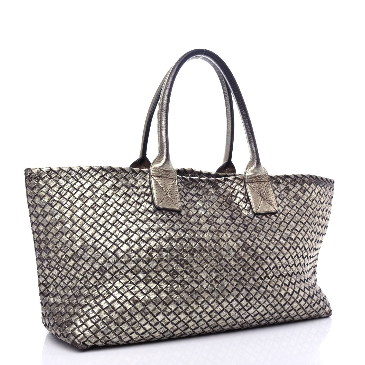 Bottega Veneta Intrecciato Medium Cabat Platino Ossidato 4 of 11