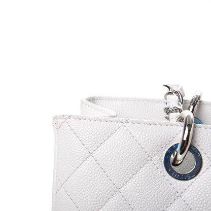 Chanel Caviar Quilted Grand Shopping Tote GST White 17 of 18