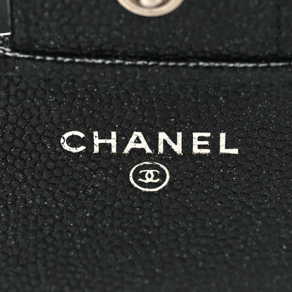 Chanel Caviar Quilted Compact Flap Wallet Black 6 of 7