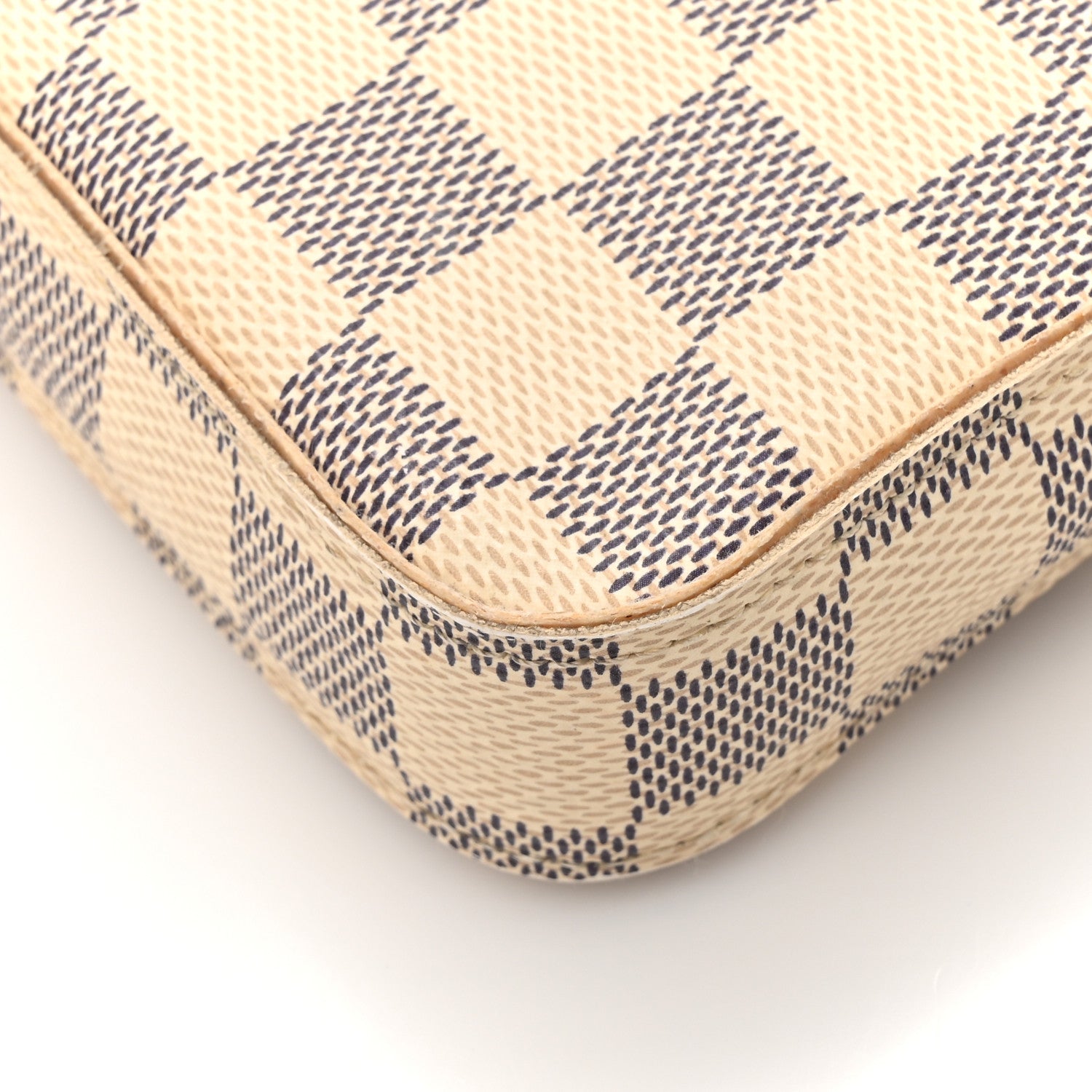 Louis Vuitton Damier Azur Pochette Felicie Chain Wallet Rose Ballerine 19 of 21