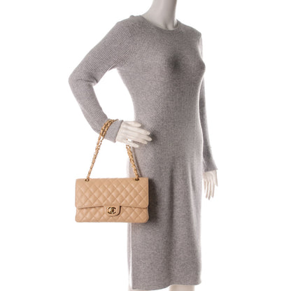 Chanel Caviar Quilted Medium Double Flap Beige Clair 2 of 8