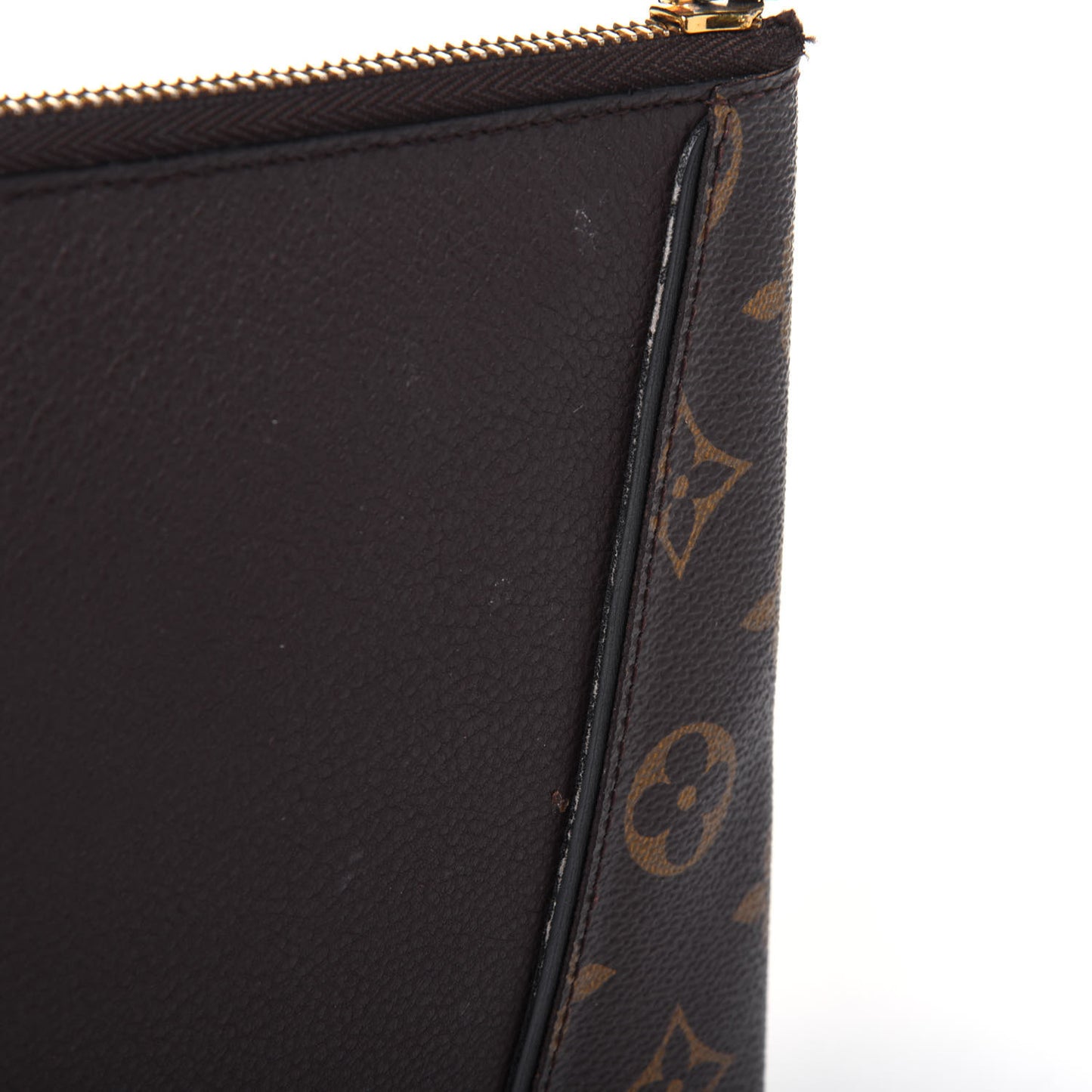 Monogram Veau Cachemire W Pochette Chocolate