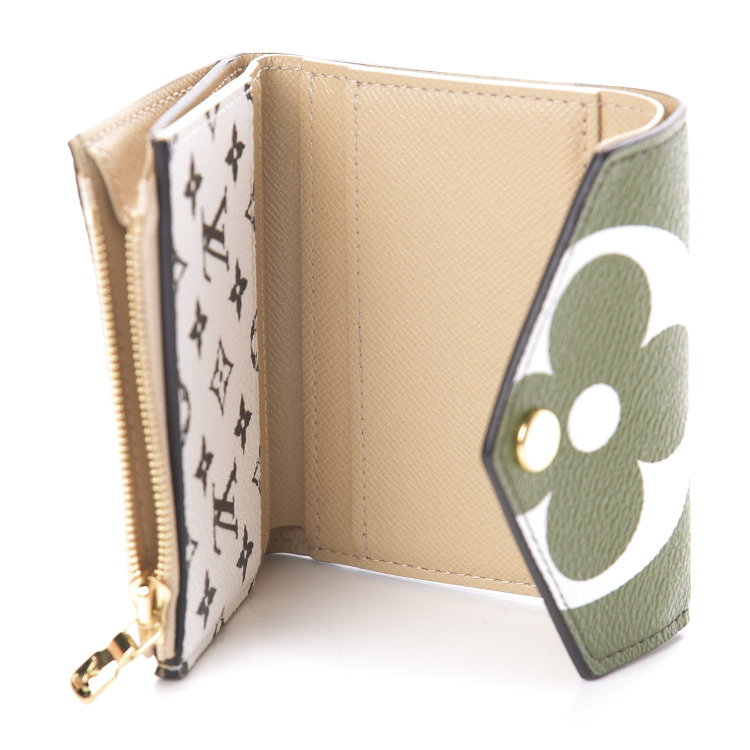Louis Vuitton Monogram Giant Zoe Wallet Kaki 6 of 7