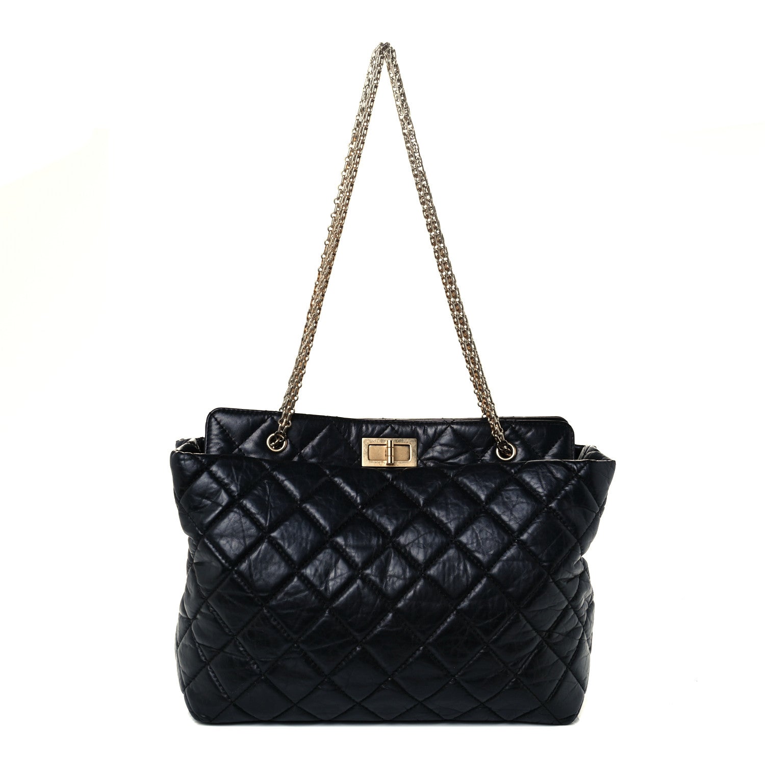Chanel Aged Calfskin Reissue 2.55 Tote Black 1 of 9