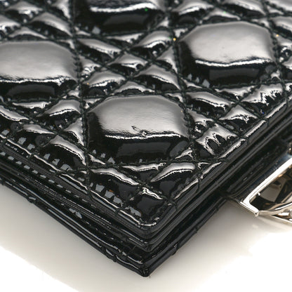 Christian Dior Patent Cannage LADY DIOR Clutch Black 8 of 10