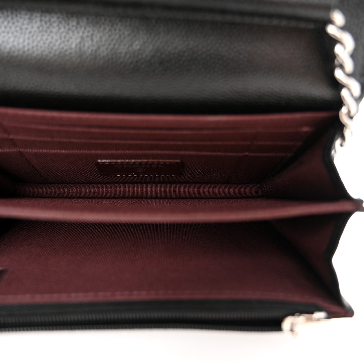 Chanel Caviar Quilted Mini Wallet On Chain WOC Black 5 of 11