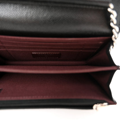 Chanel Caviar Quilted Mini Wallet On Chain WOC Black 5 of 11