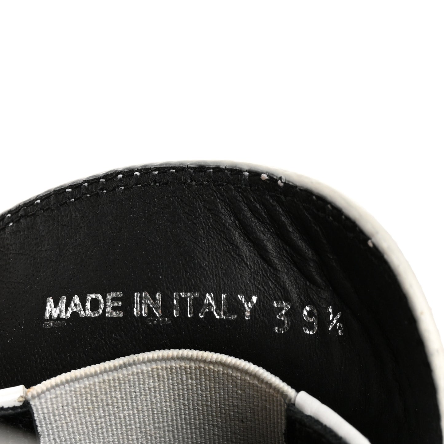 Brushed Calfskin Metal Triangle Logo 20mm Loafers 39.5 White