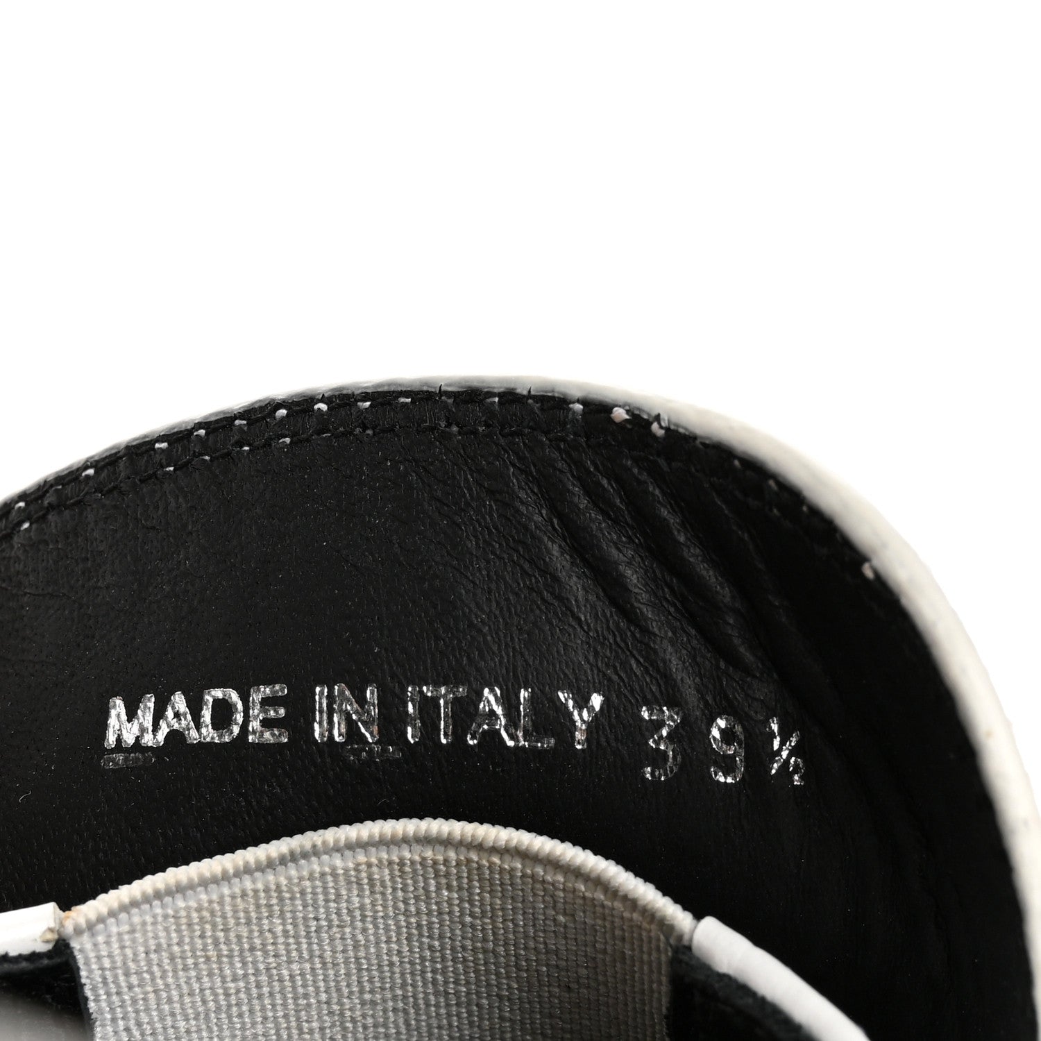 Prada Brushed Calfskin Metal Triangle Logo 20mm Loafers 39.5 White 8 of 13