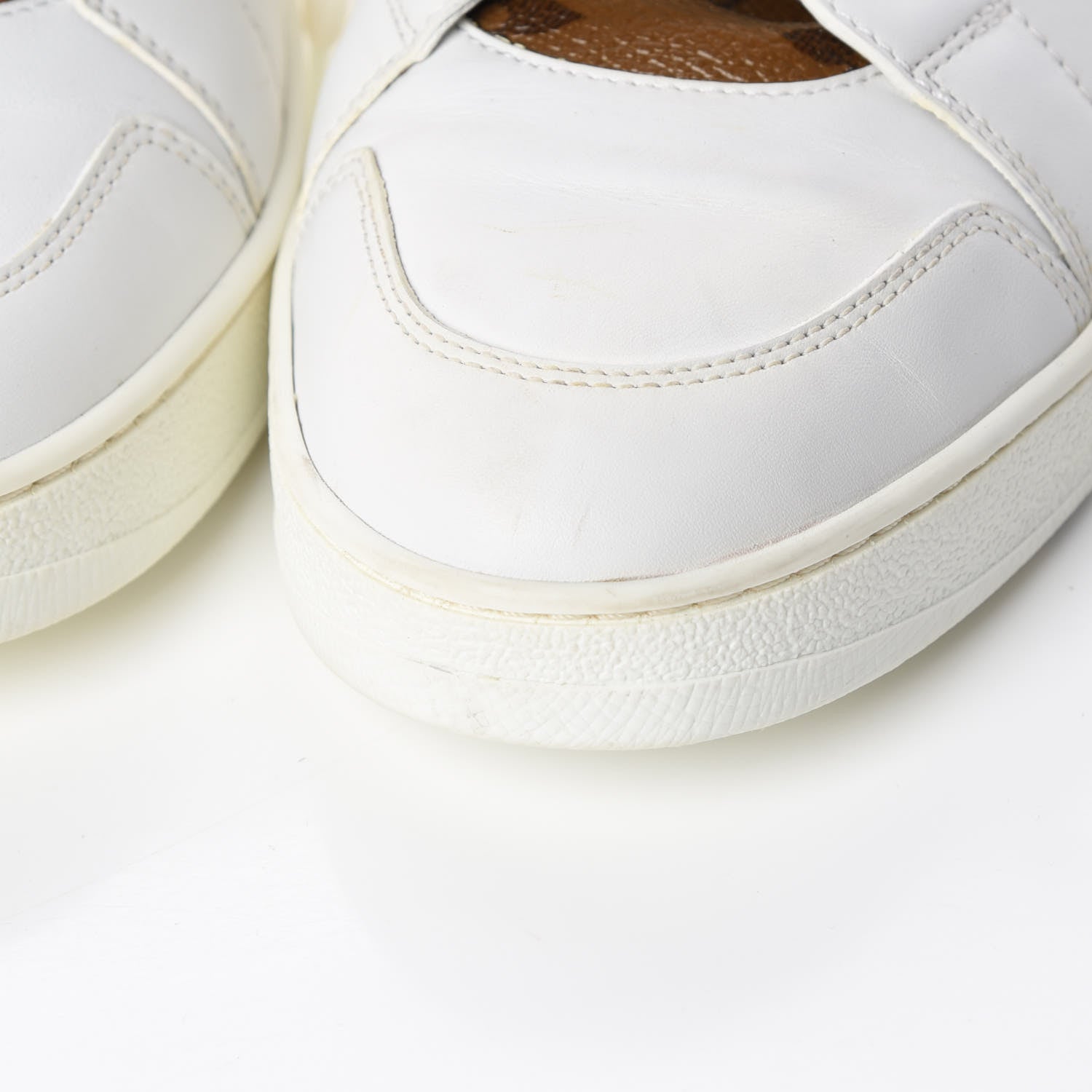 Louis Vuitton Calfskin Reverse Monogram Boombox High Top Sneakers 38 White 13 of 17