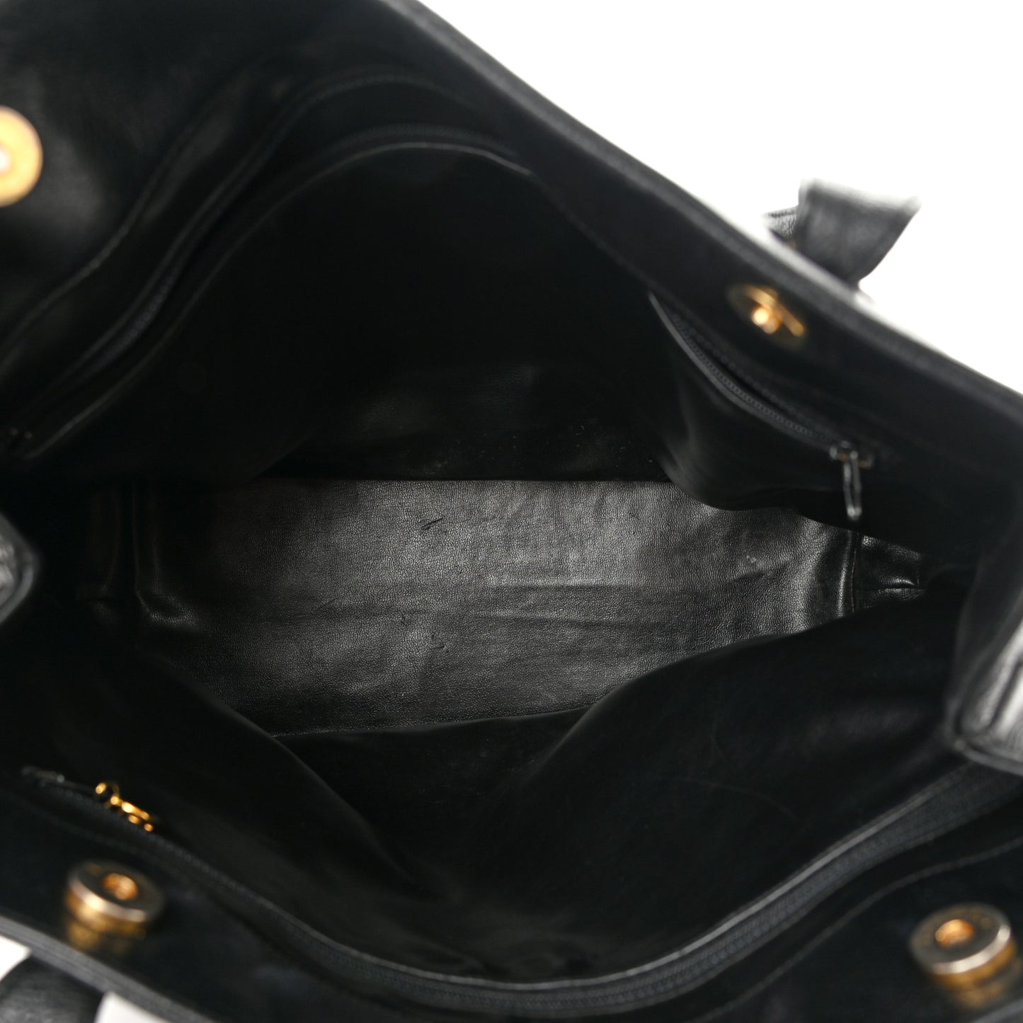 Caviar Large CC Shoulder Bag Black