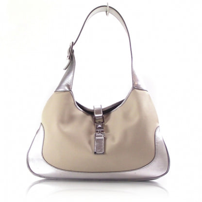 Gucci Canvas Jackie O Hobo White 1 of 12