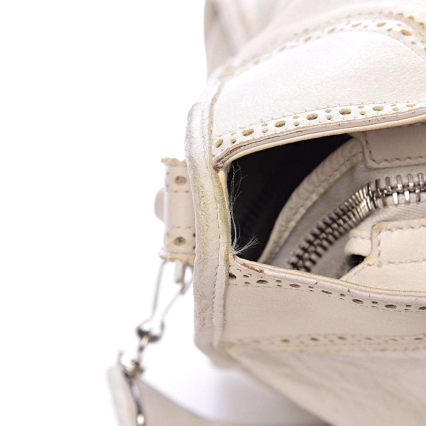 Agneau Giant Brogues Hardware City White Light
