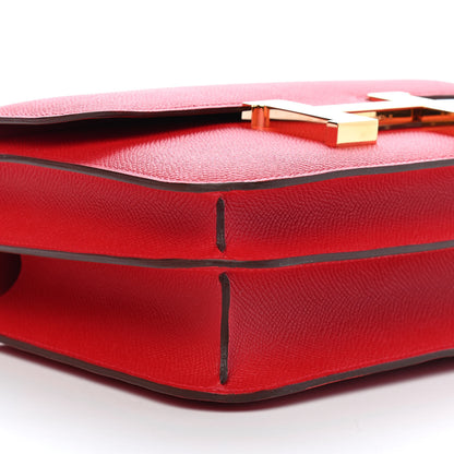 Hermes Epsom Constance 24 Rouge Casaque 8 of 9