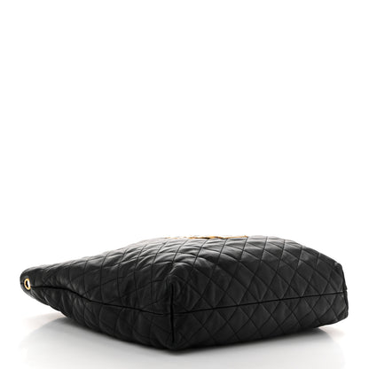 Saint Laurent Lambskin Quilted Maxi Icare Shopping Tote Black 5 of 12