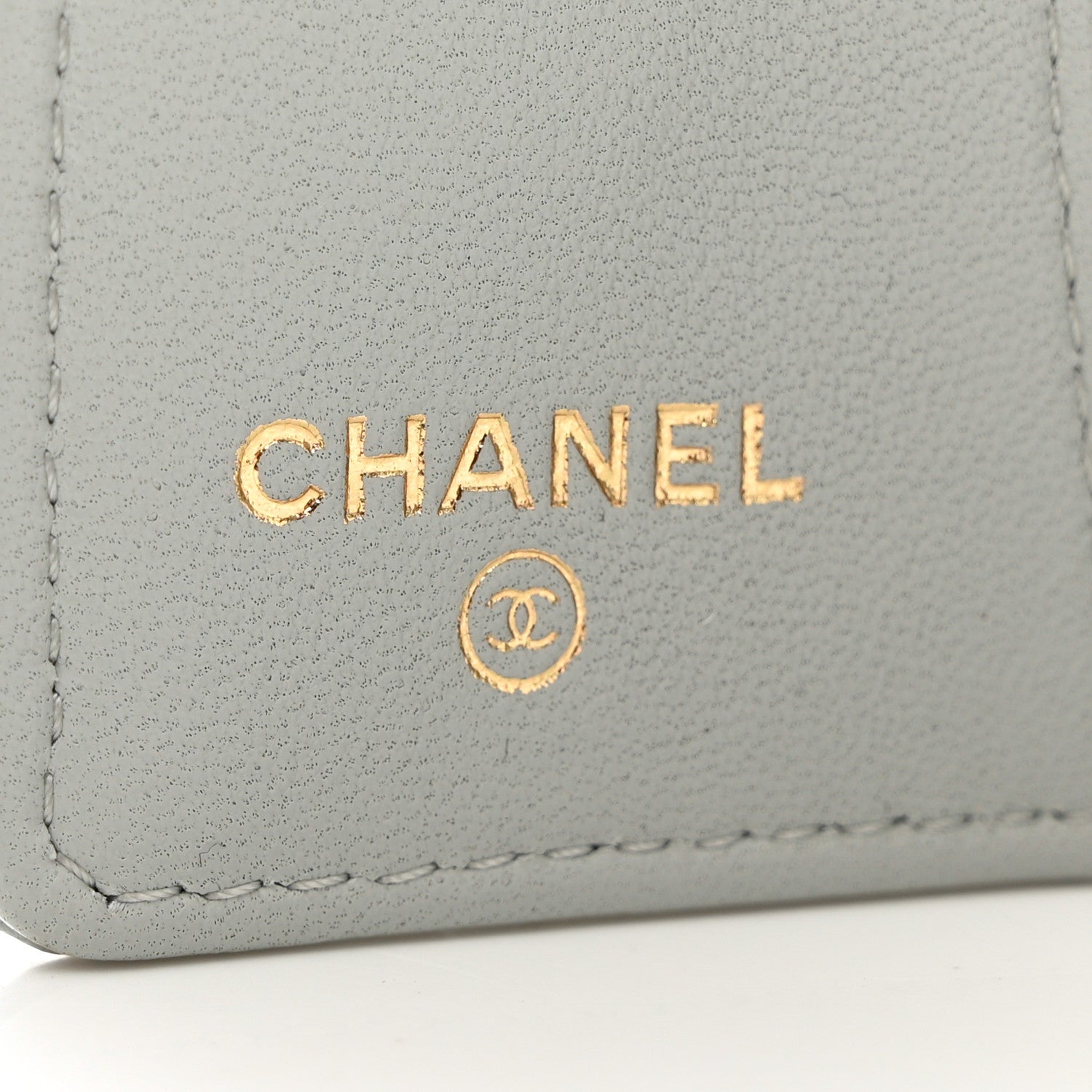 Chanel Lambskin Quilted Classic 4 Key Holder Wallet Grey 5 of 8