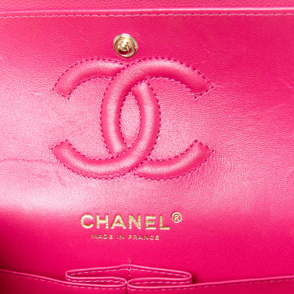 Chanel Caviar Quilted Small Double Flap Fuchsia 6 of 13