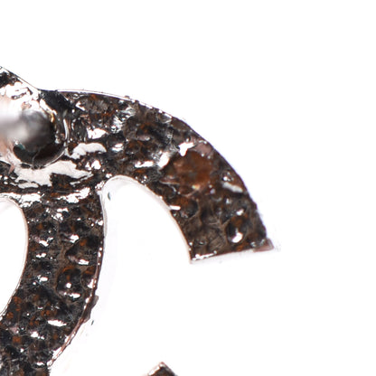 Chanel Crystal CC Earrings Silver 4 of 4