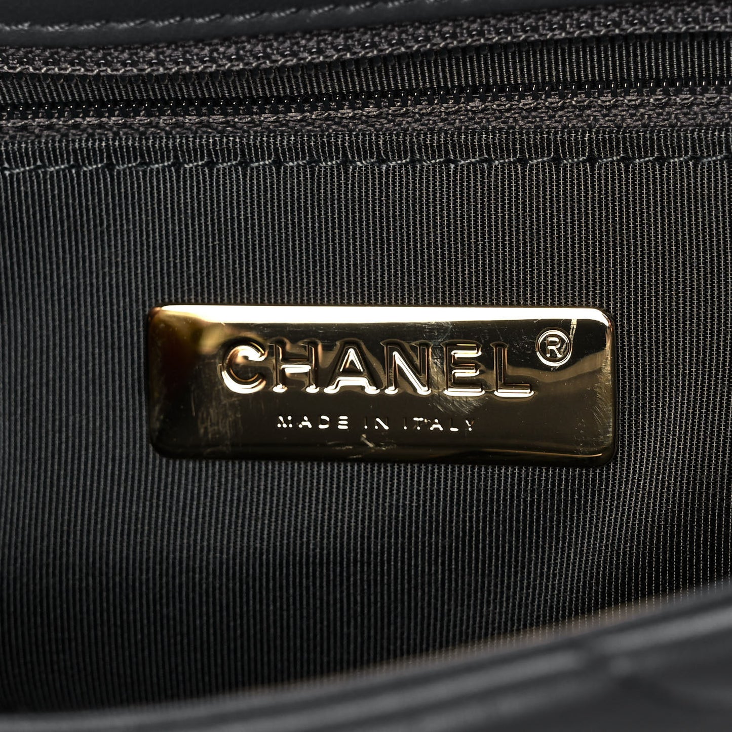 Lambskin Quilted Medium Chanel 19 Flap Dark Grey