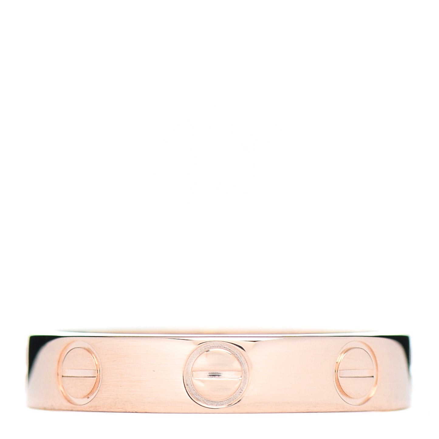 18K Pink Gold 3.5mm LOVE Wedding Band Ring 48 4.5