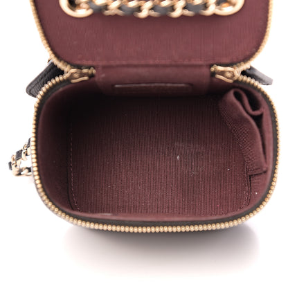 Chanel Caviar Quilted Mini Vanity Case With Chain Black 4 of 9
