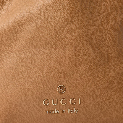 Gucci Calfskin Large Gifford Braided Handle Tote Camel 10 of 10