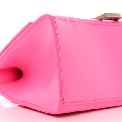 Balenciaga Shiny Box Calfskin Small Hourglass Top Handle Bag Fluo Pink 9 of 10