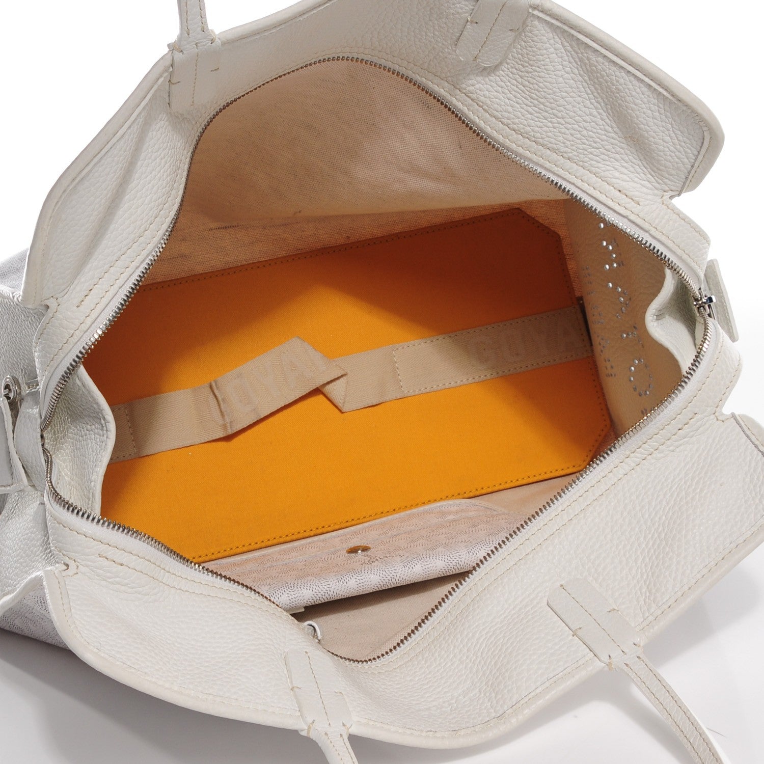 Goyard Goyardine Sac Hardy Pet Carrier PM White 5 of 9