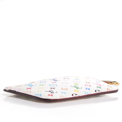 Louis Vuitton Monogram Multicolor Key Pouch White 4 of 8