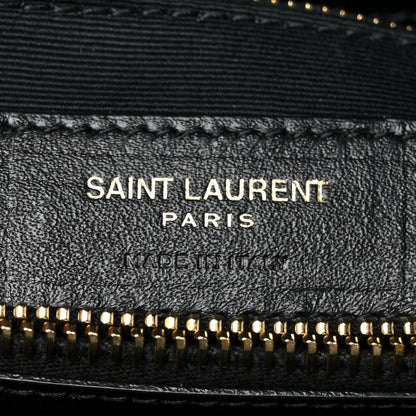 Saint Laurent Calfskin Y Quilted Monogram Medium Loulou Chain Satchel Black 6 of 9